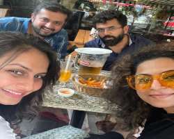 Ekta Saraiya consuming alcohol